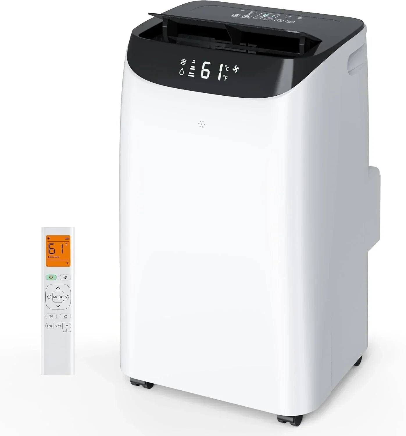 14000 BTU Portable Air Conditioners with Remote Control, 3-in-1 Free Standing Cooling AC Unit with Fan & Dehumidifier, Cools Room up to 700 sq.ft, Smart/Sleep Mode,3 Speed,Auto Swing,24H Timer