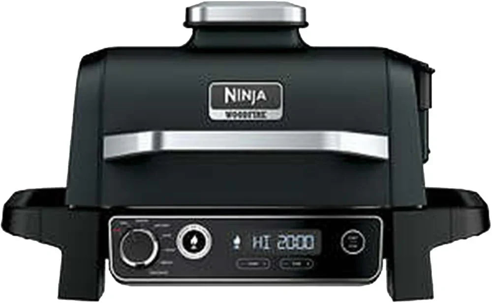 Professional Outdoor Grill and Smoker, Built-in Thermometer, 7-in-1 main grill, BBQ Smoker, Air Fryer, Bake, Bake, dehydrate, Grill, Firewood Pellet, Portable, electric (updated)