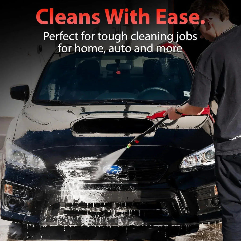 Electric Pressure Washer 2.0, Powerful 1.4 GPM 2000 PSI Car Pressure Washer Sprayer, Snub Nose & Tip Attachment, Use,Car Soap, Patio Boat RV Motorcycle Car Garage Deck.