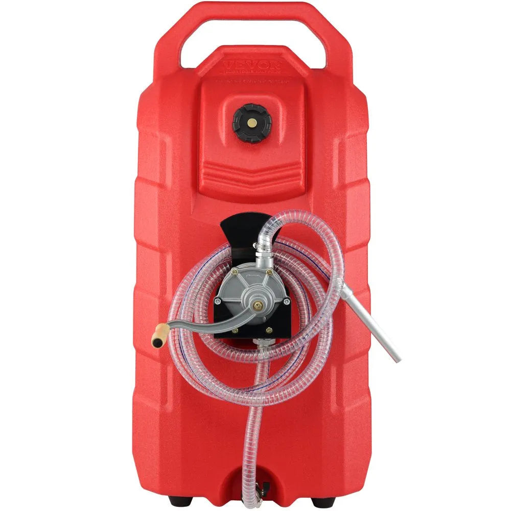 16 Gallon Fuel Caddy, 7.8 L/Min, Portable Gas Storage Tank Container