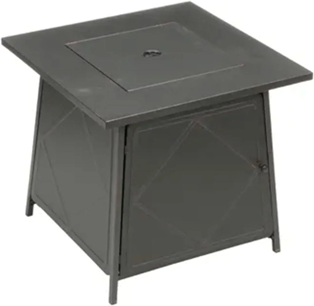 Four Seasons Patio Dual Heat 50,000 BTU Square Gas Fire Pit