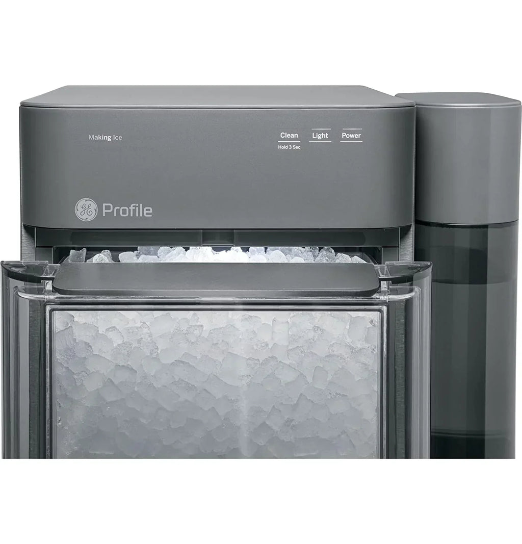 2.0 Countertop Nugget Ice Maker | Ice Machine with WiFi Connectivity | Smart Home Kitchen Essentials | Black Stainless