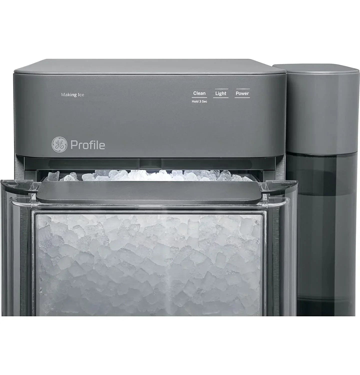 2.0 Countertop Nugget Ice Maker | Ice Machine with WiFi Connectivity | Smart Home Kitchen Essentials | Black Stainless
