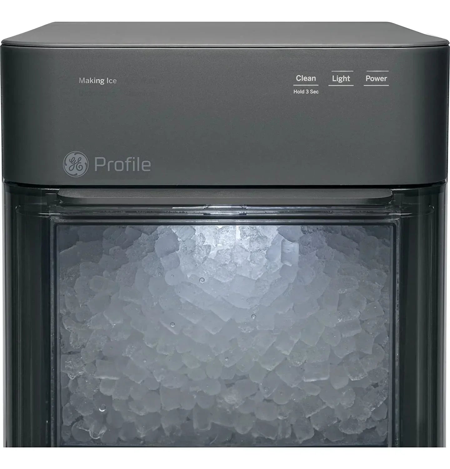 2.0 Countertop Nugget Ice Maker | Ice Machine with WiFi Connectivity | Smart Home Kitchen Essentials | Black Stainless