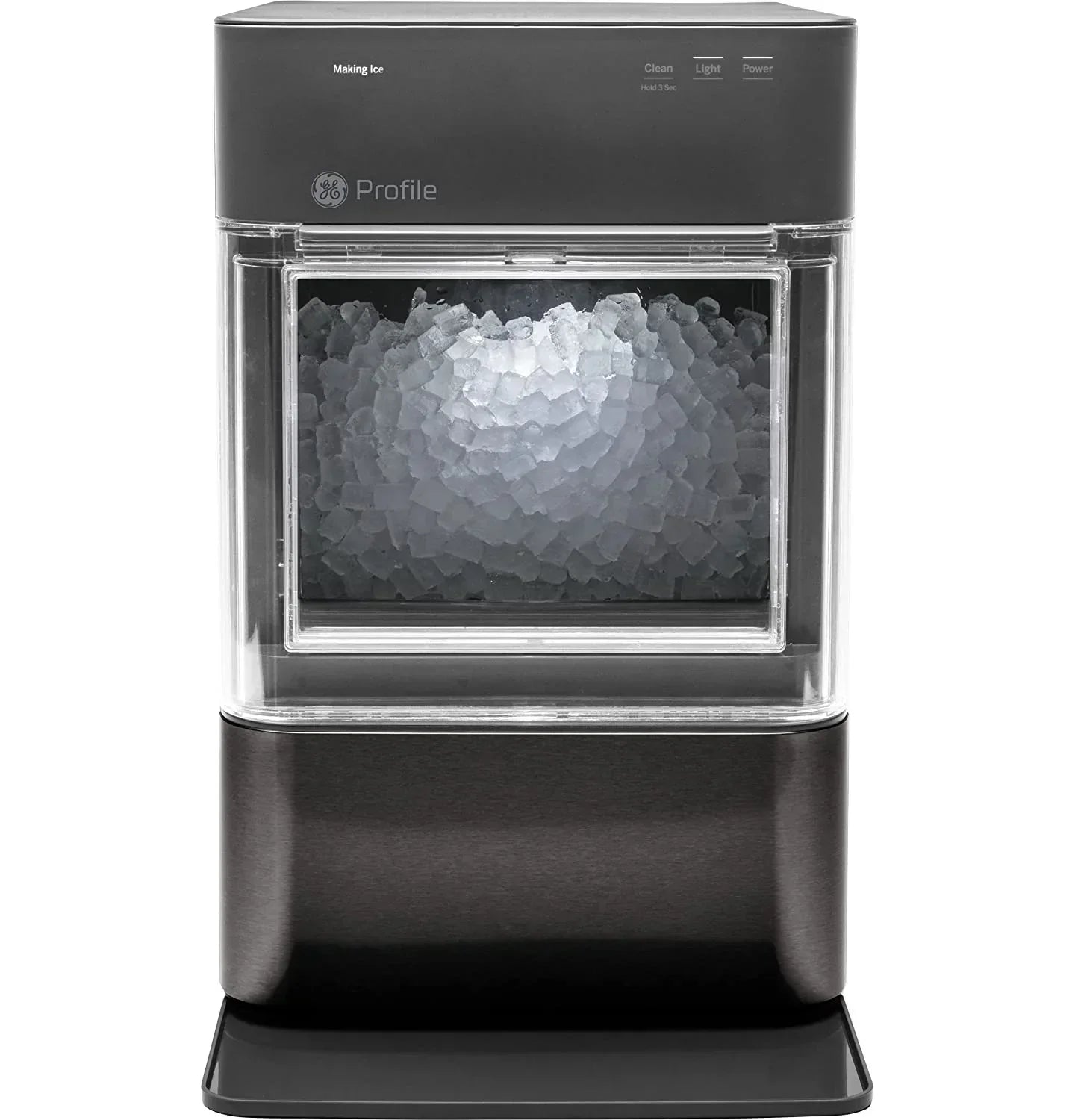 2.0 Countertop Nugget Ice Maker | Ice Machine with WiFi Connectivity | Smart Home Kitchen Essentials | Black Stainless