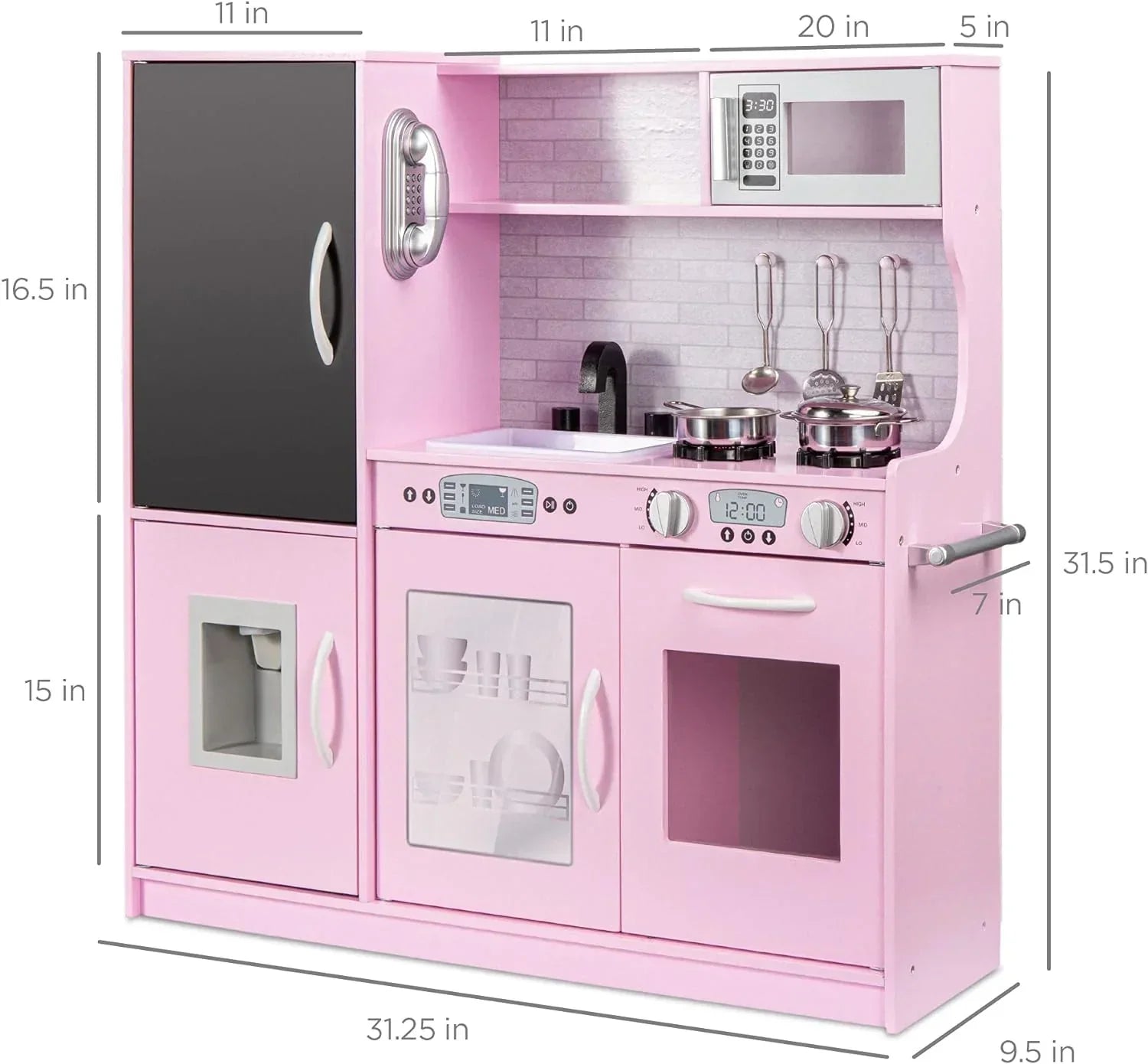 Best Pretend Kitchen Wooden Toy Set for Kids