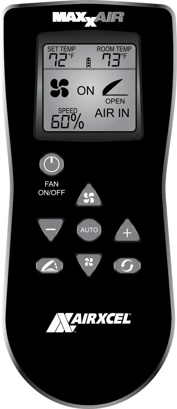 Air 00-07500K MaxxFan Deluxe with Remote - Smoke, Black