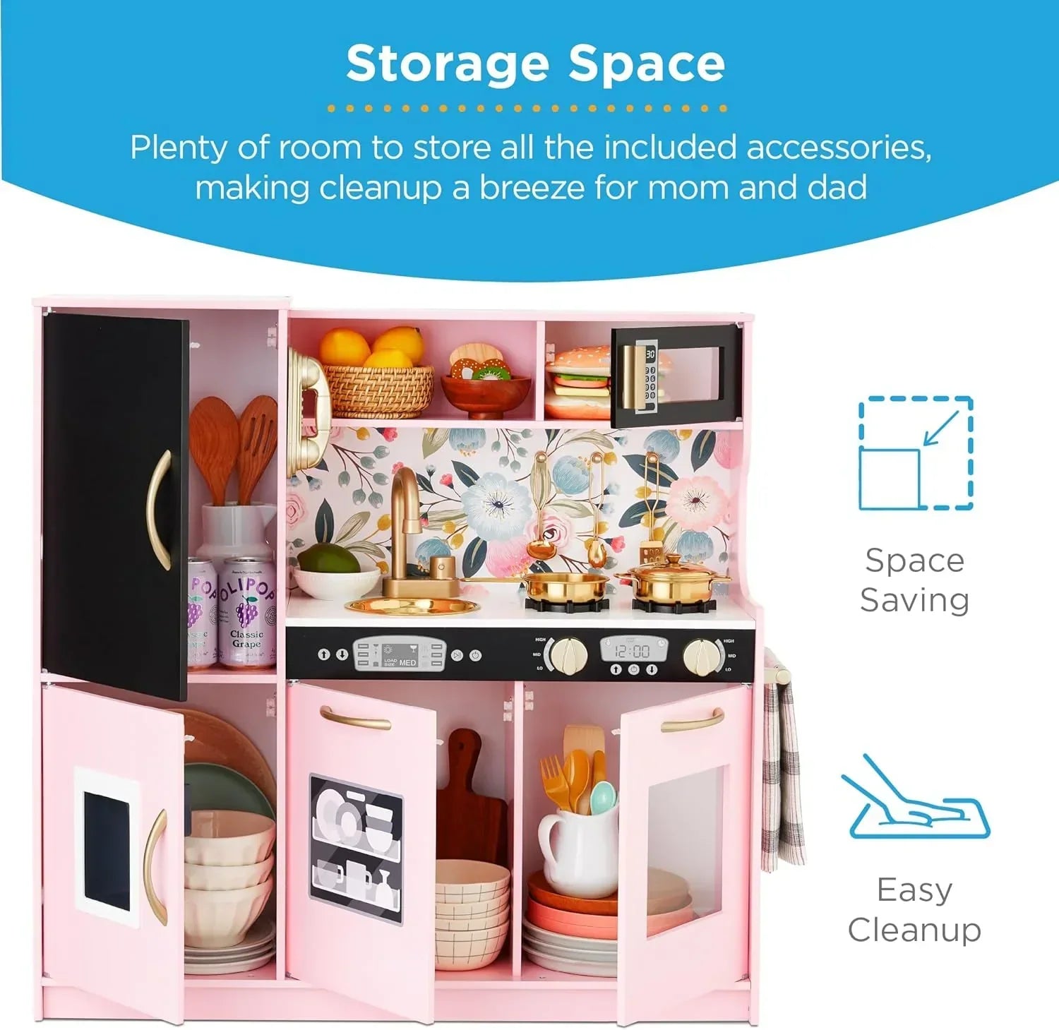 Best Pretend Kitchen Wooden Toy Set for Kids