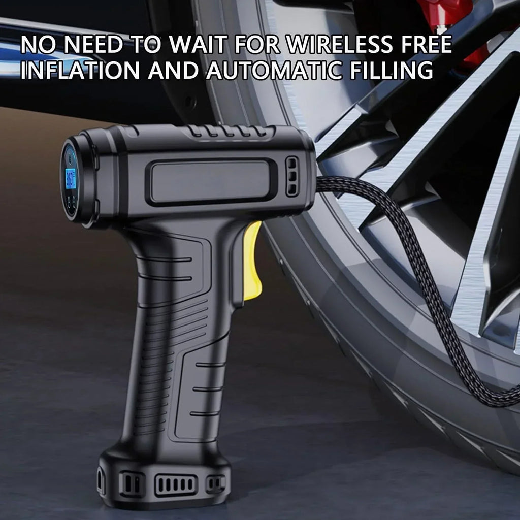 Tire Inflator Pump with Emergency LED Light - 12V