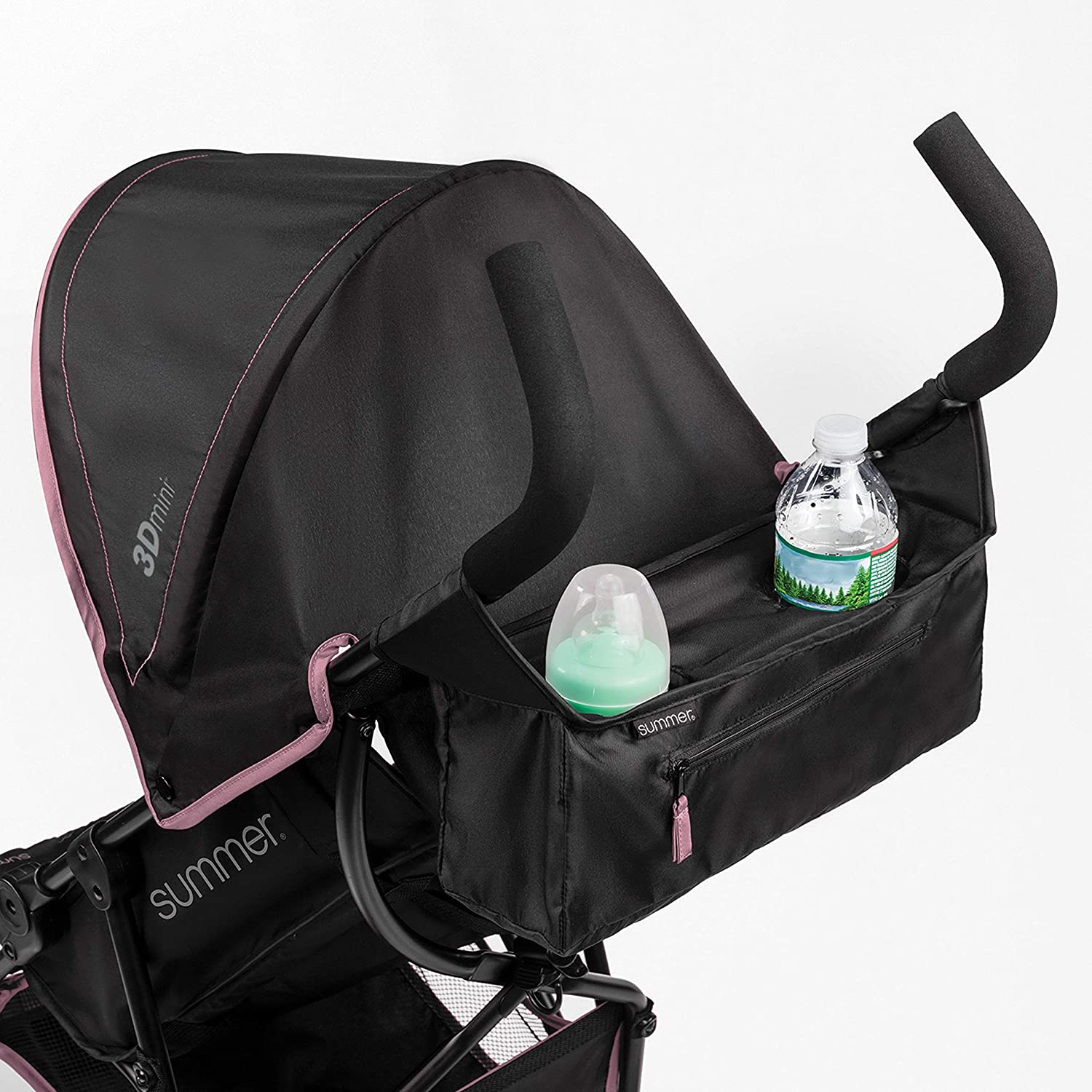 Convenience Stroller, Blue/Black Lightweight Infant Stroller with Compact Fold