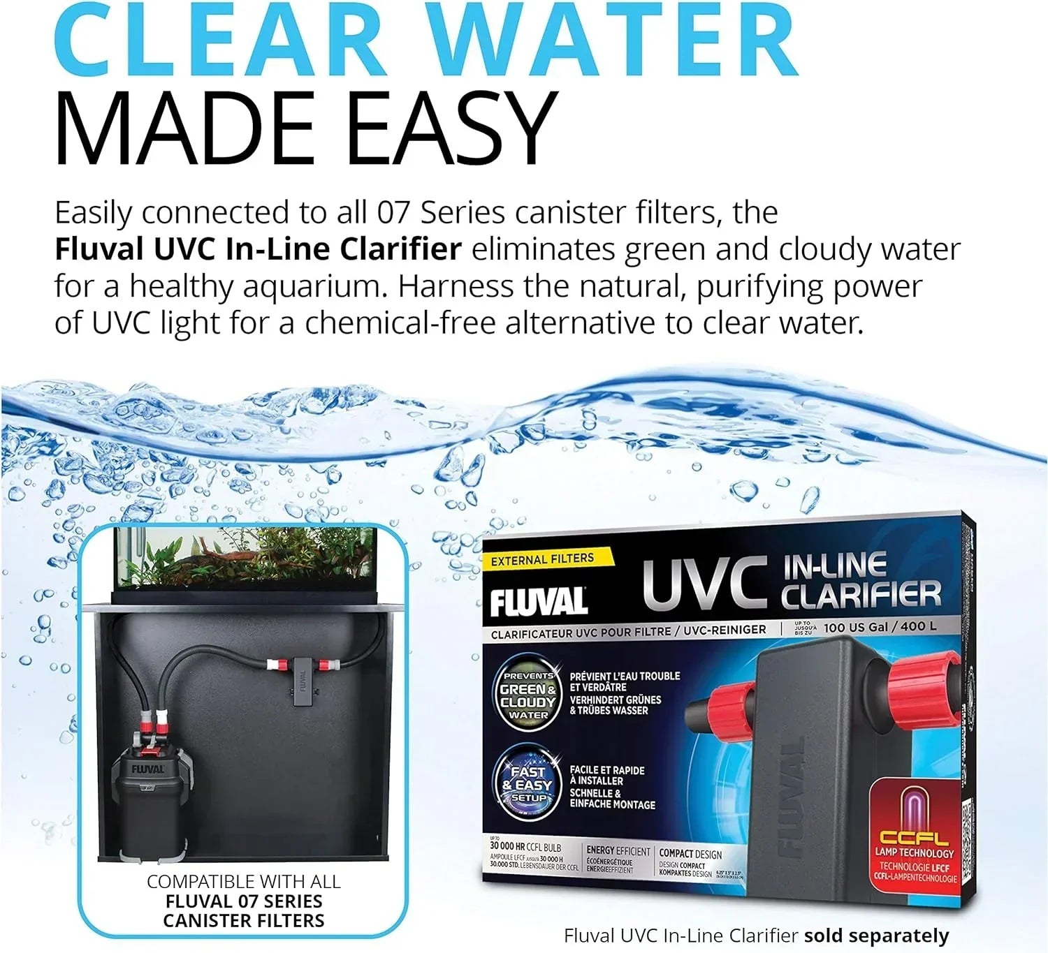 407 Perfomance Canister Filter - for Aquariums Up to 100 Gallons - Aquarium Canister Filter