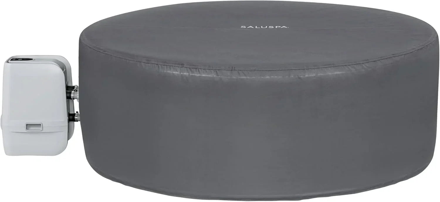 Inflatable Hot Tub Spa (71" x 26") | Portable Hot Tub with 2 Covers (1 Energy-Efficient Thermal Cover and 1 Standard Cover) | Fits Up to 2-4 Persons | Black