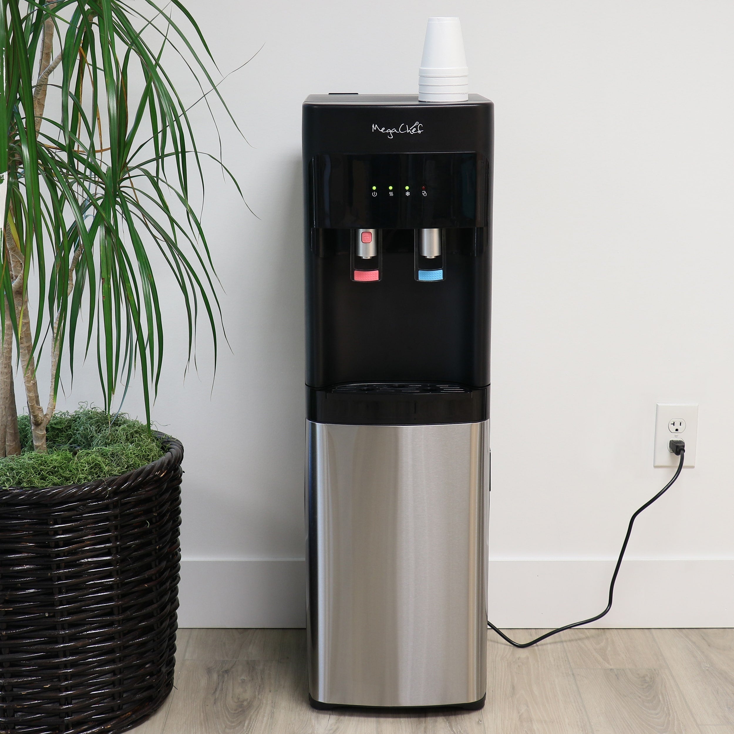 MegaChef Bottom Load Hot and Cold Water Dispenser - 12x13.6x41
